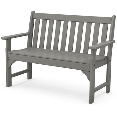 POLYWOOD Vineyard 48-Inch Bench - Slate Grey